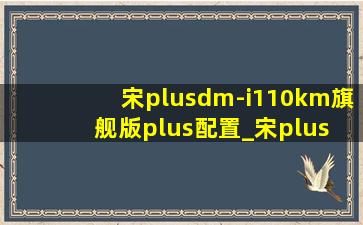 宋plusdm-i110km旗舰版plus配置_宋plus dmi110km旗舰版plus配置表